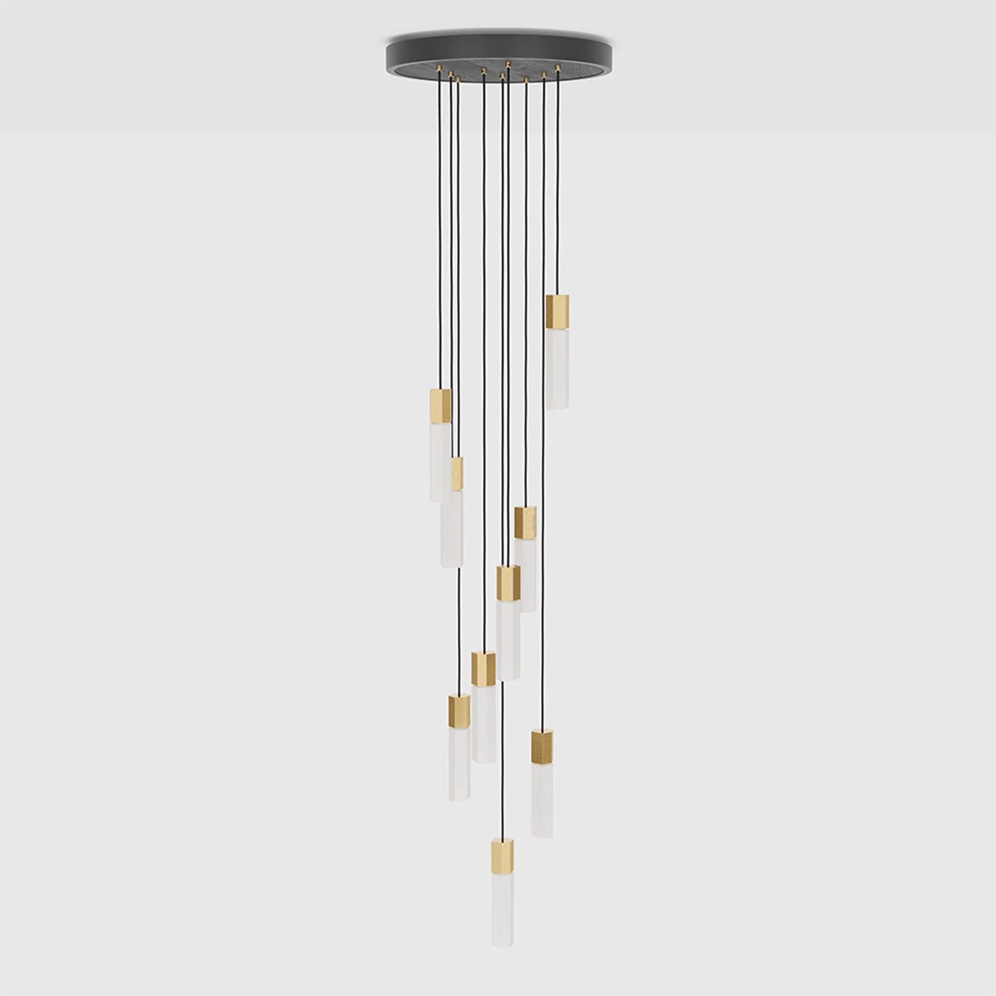 Basalt Nine Pendant in Brass - Image 10