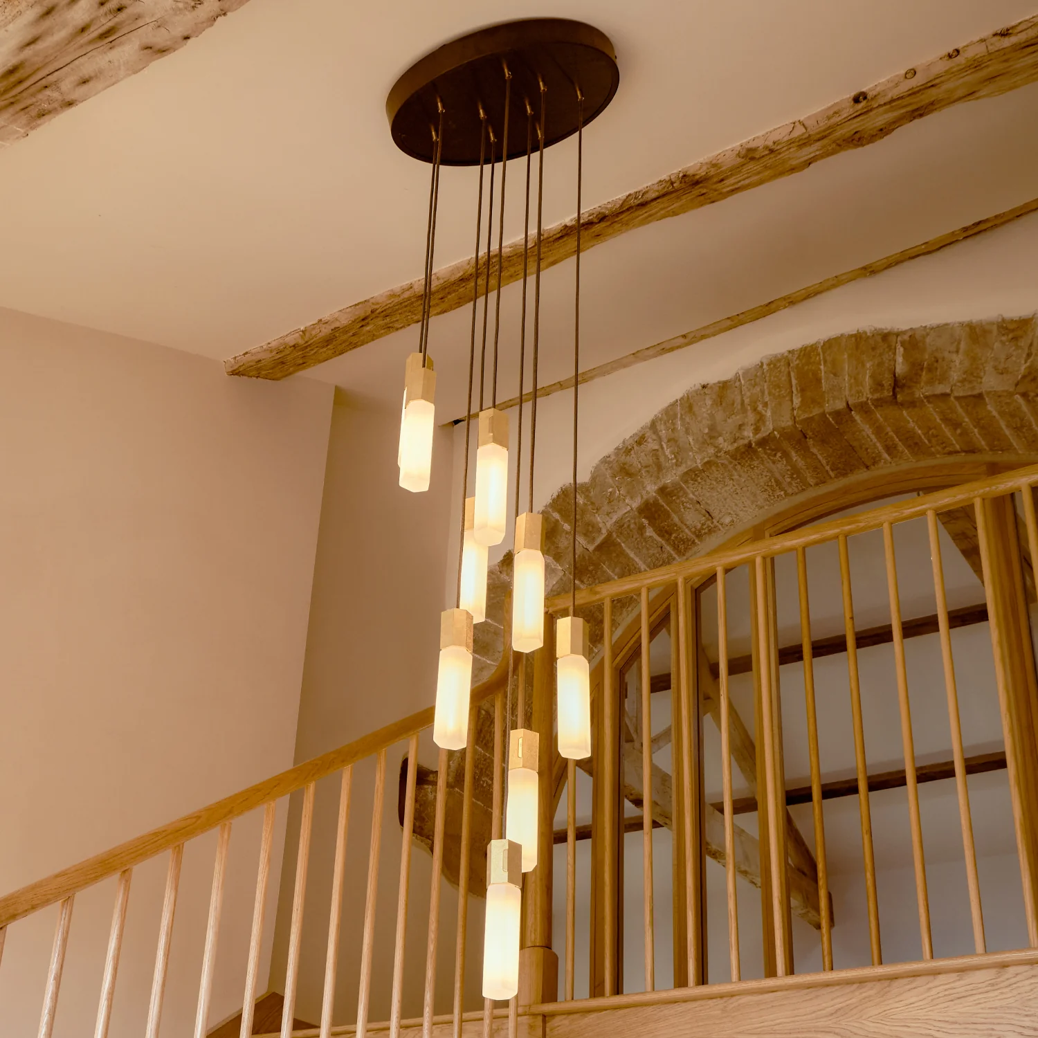 Basalt Nine Pendant in Brass - Image 3