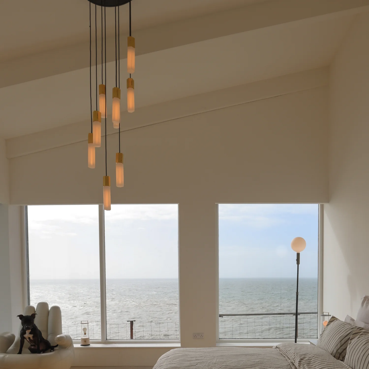 Basalt Nine Pendant in Brass - Image 4