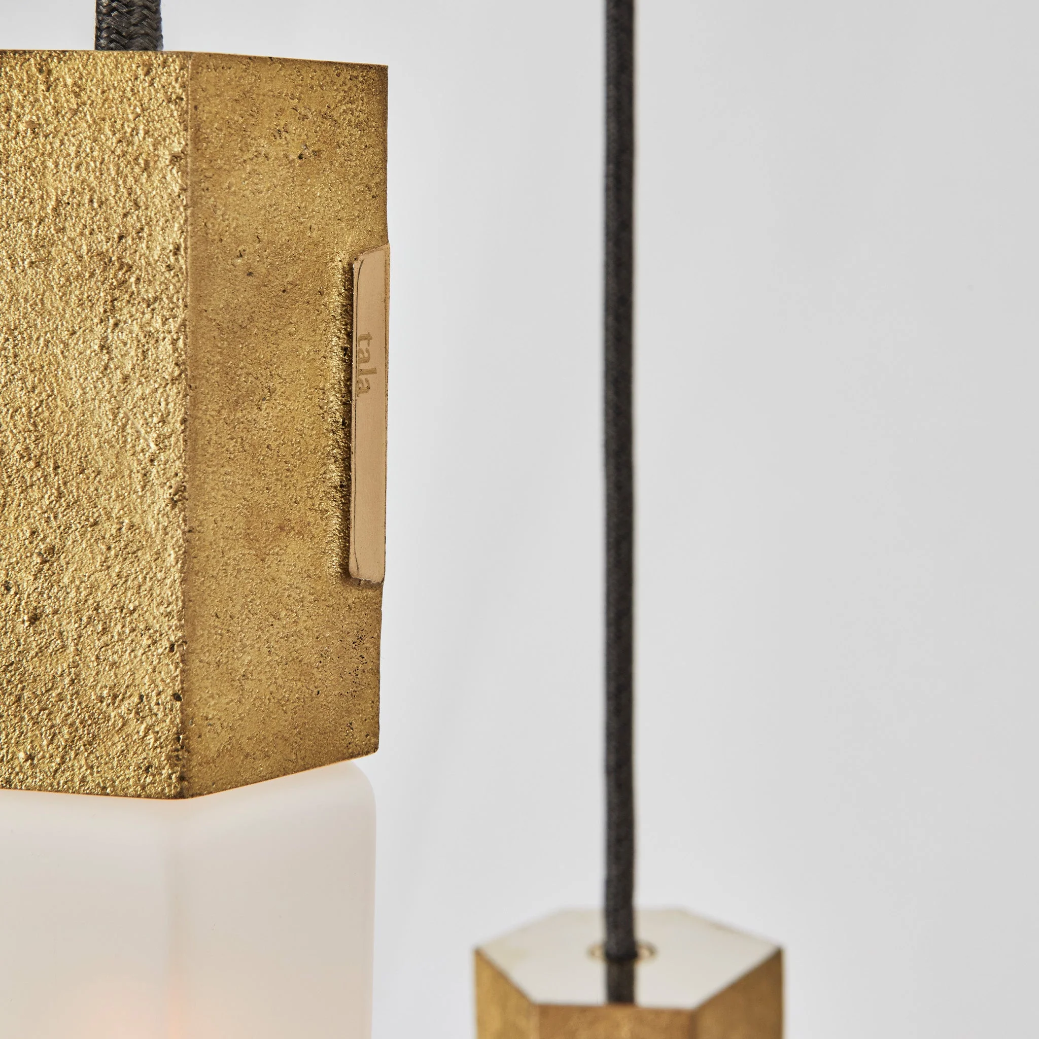 Basalt Nine Pendant in Brass - Image 9