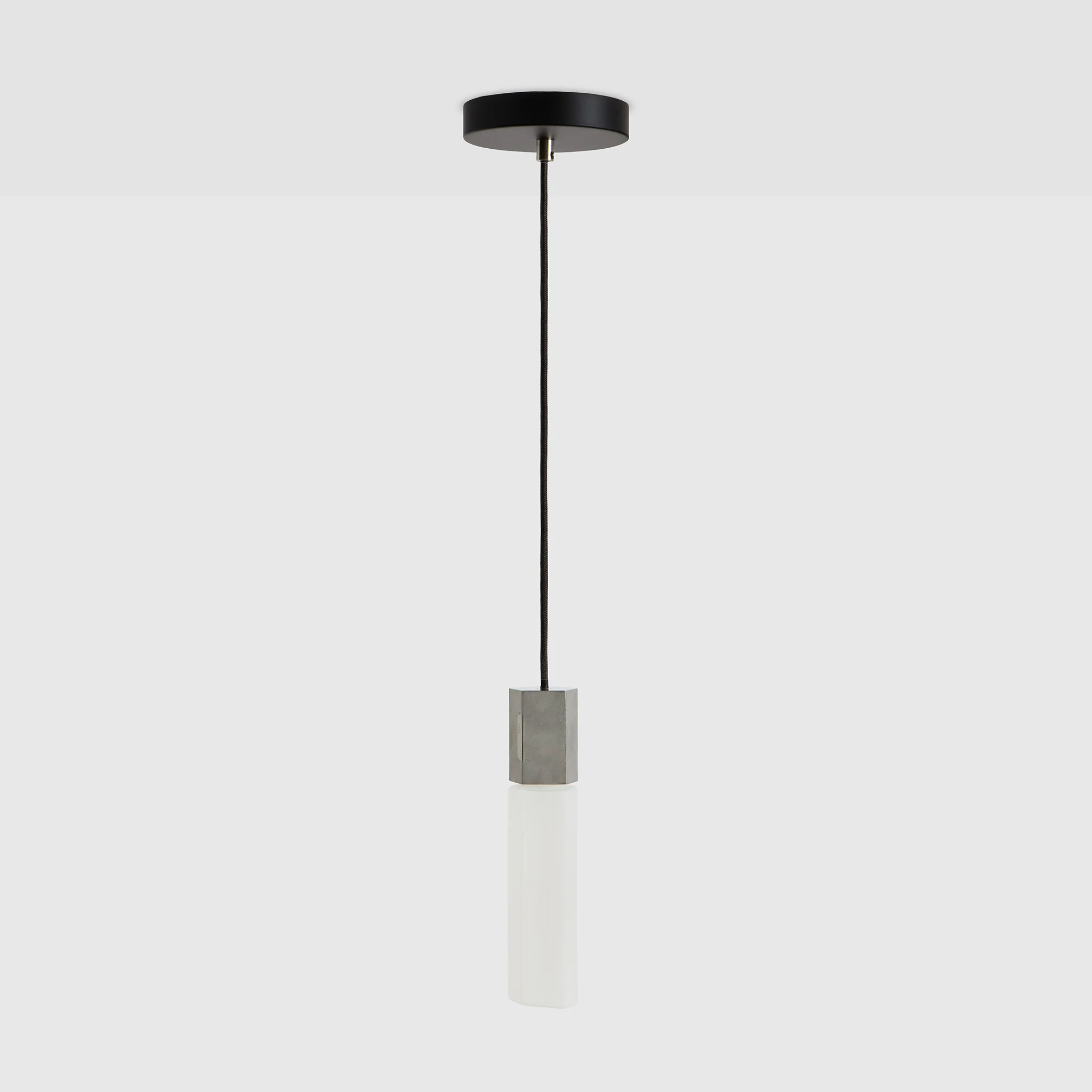Basalt Single Pendant in Stainless Steel - Image 9
