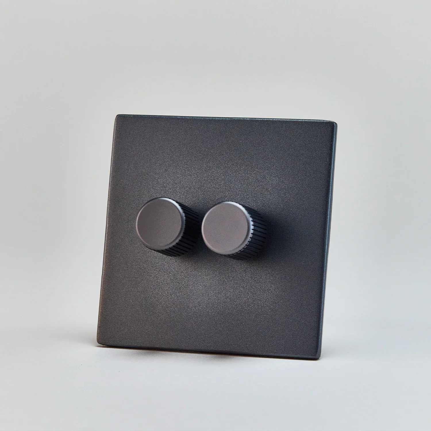 Double Rotary Wall Dimmer in Graphite - Image 4