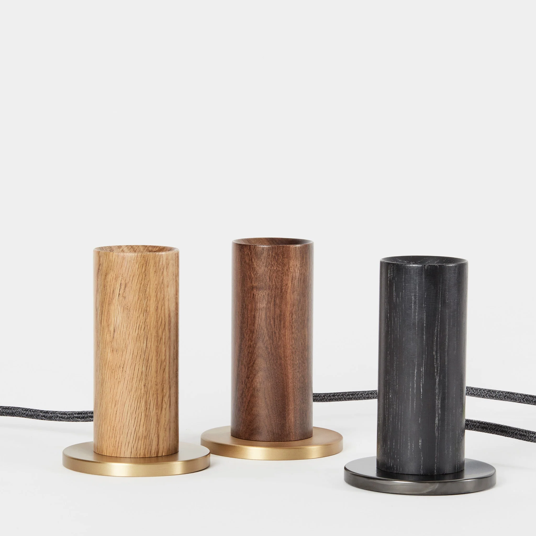 Knuckle Table Lamp in Blackened Oak - Image 3