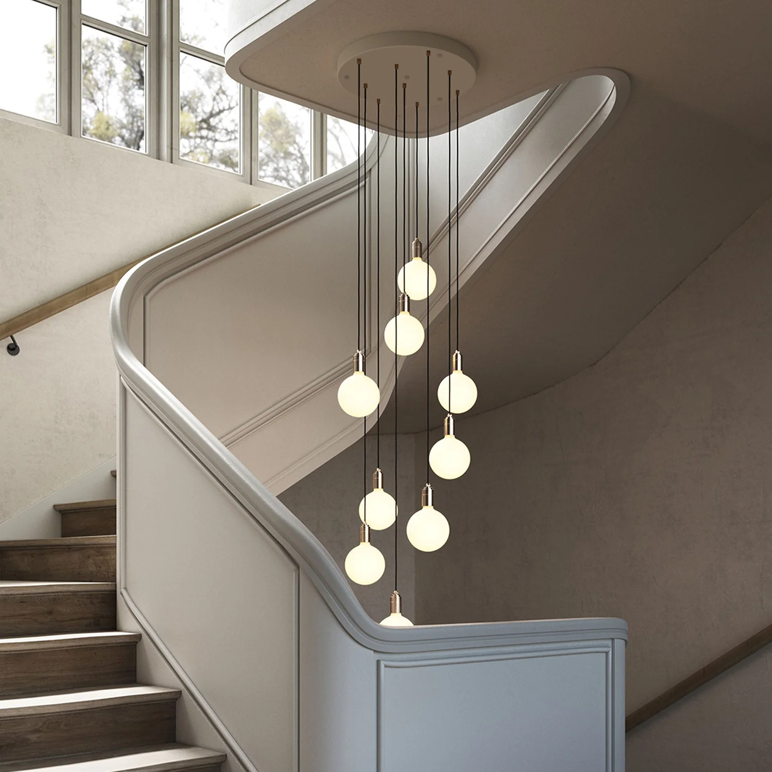 Nine Pendant in Brass - Image 3