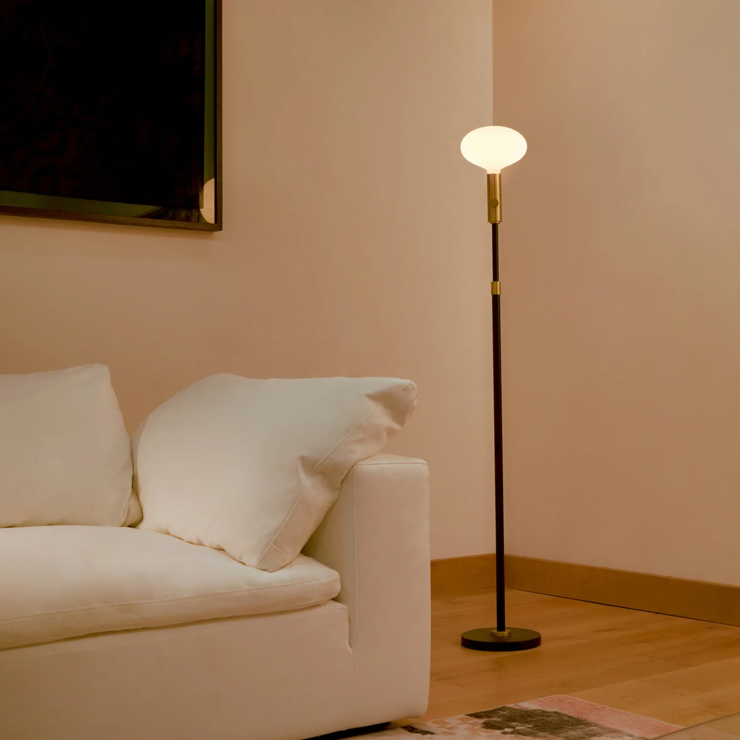 Poise Adjustable Floor Lamp in Brass - Image 3