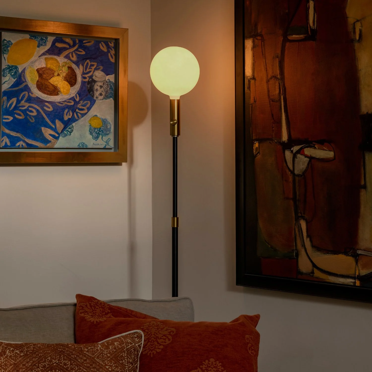 Poise Adjustable Floor Lamp in Brass - Image 5