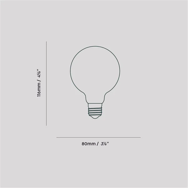 Porcelain II E27 LED Bulb - Image 6