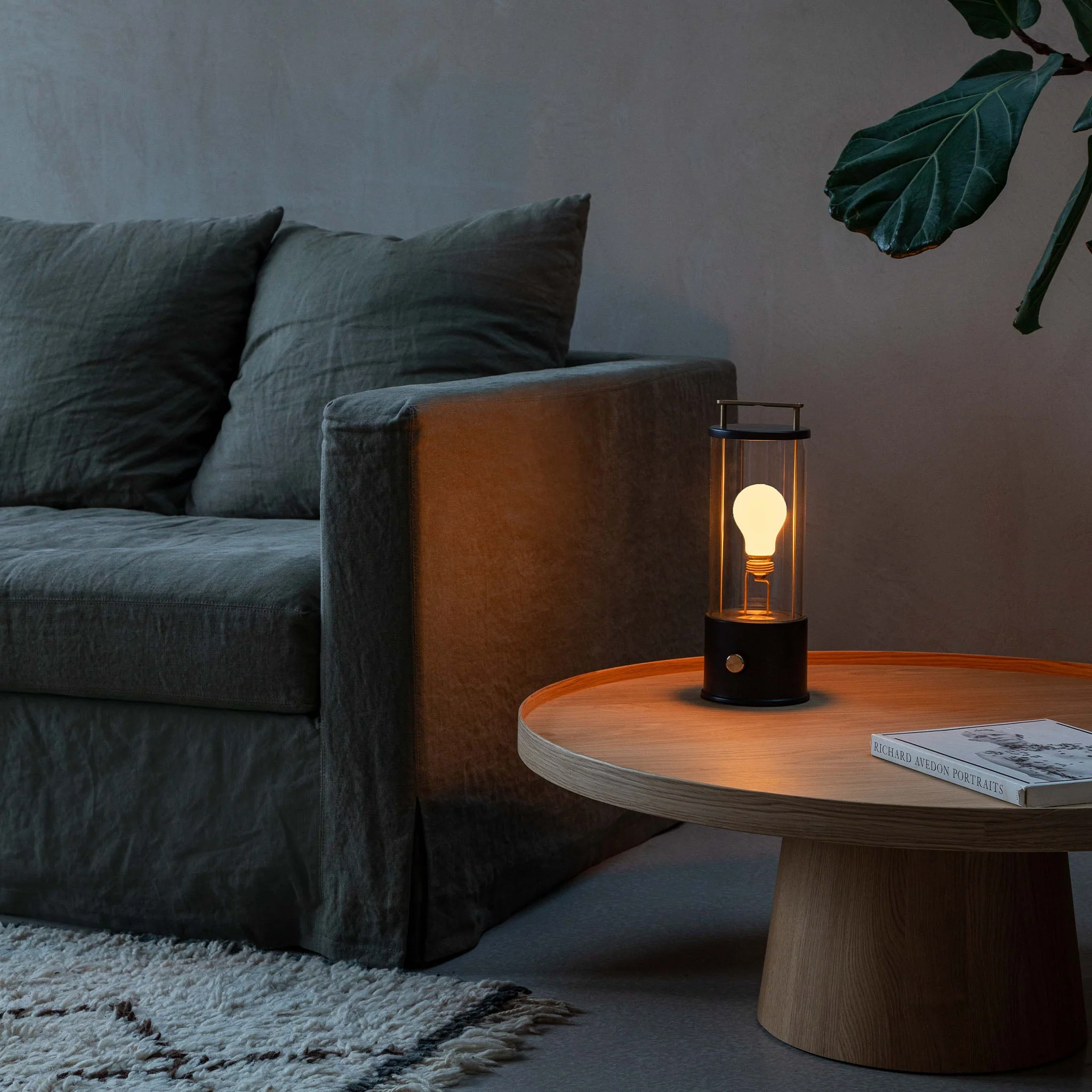 The Muse Portable Lamp in Hackles Black - Set of 2 - Image 3