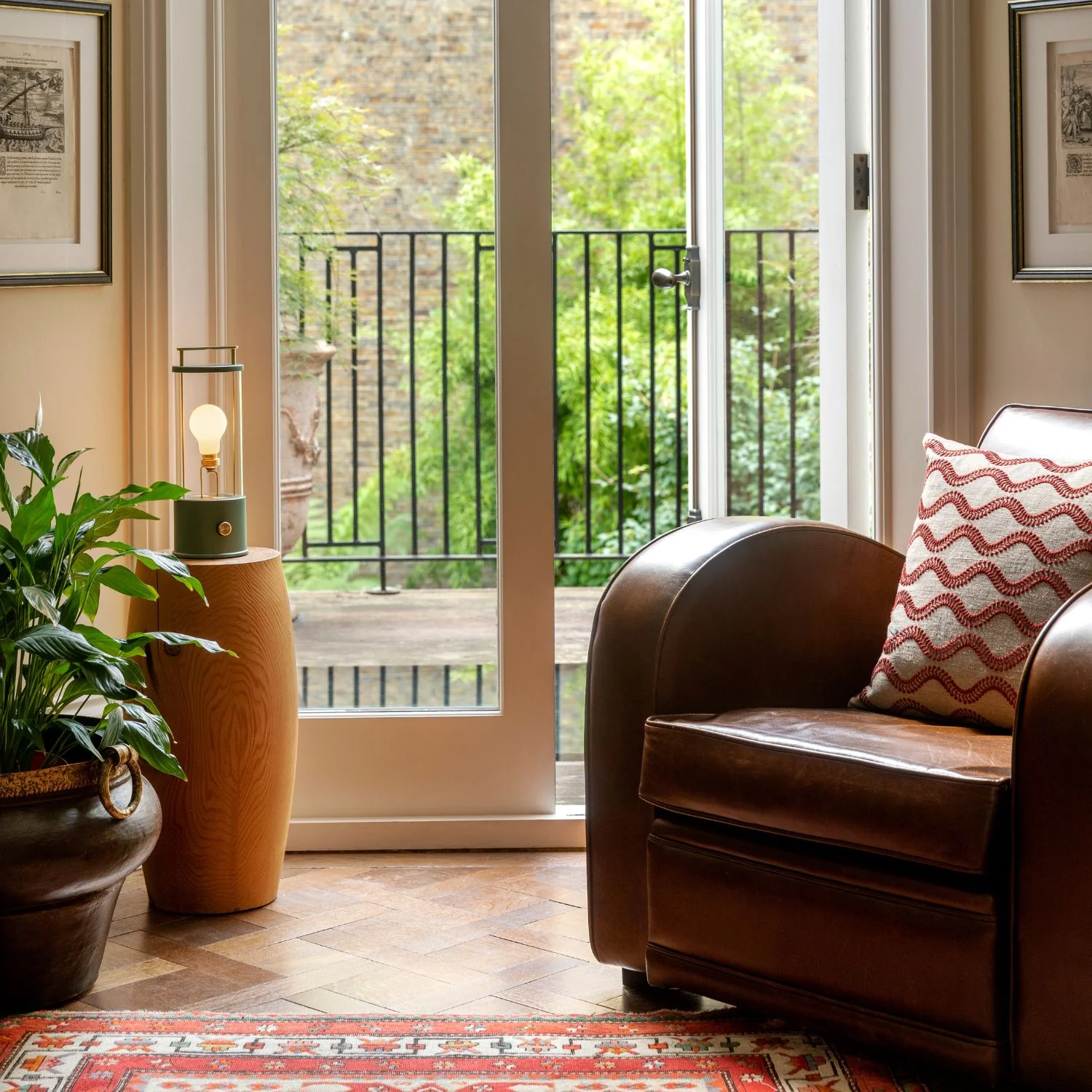 The Muse Portable Lamp in Pleasure Garden Green - Set of 2 - Image 3